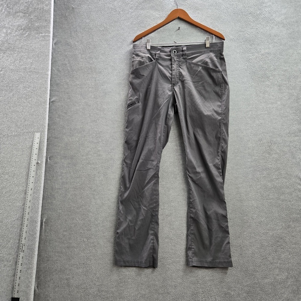 Orvis Men Pants 32X30 Gray Nylon Spandex Ankle Zipper 30" Inseam Outdoor Hiking
